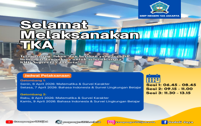 PELAKSANAAN TES KEMAMPUAN AKADEMIK (TKA) DAN ASESMEN NASIONAL (AN) SMP NEGERI 125 JAKARTA TAHUN 2026